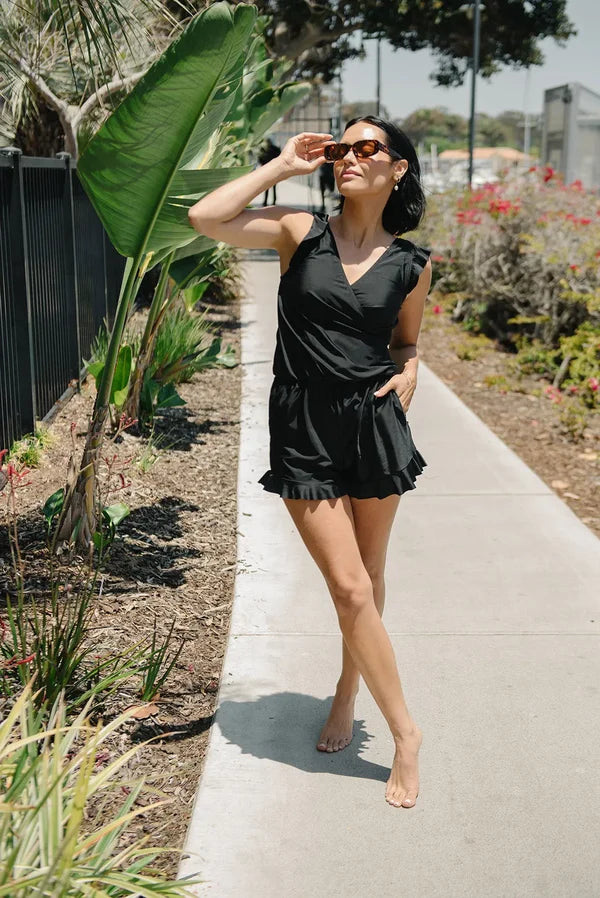 Icone™ SwimRomper: Badedrakt Romper Med Innebygd BH