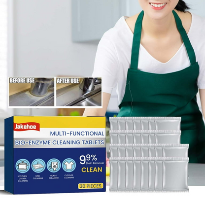 Cleaner Pro° TotalClean: Multiaksjon Bio-enzym Alt-i-ett Rengjøringstabletter