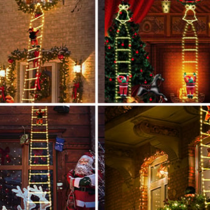Ledsen™ ChristmasLadder: Slitesterk Utendørs LED Julestige Lysdisplay