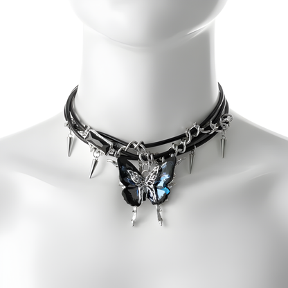 Jewelance™ ButterflyChoker 1+1 GRATIS: Motebevisst Fantastisk Skinnende Spisset Sommerfuglchoker