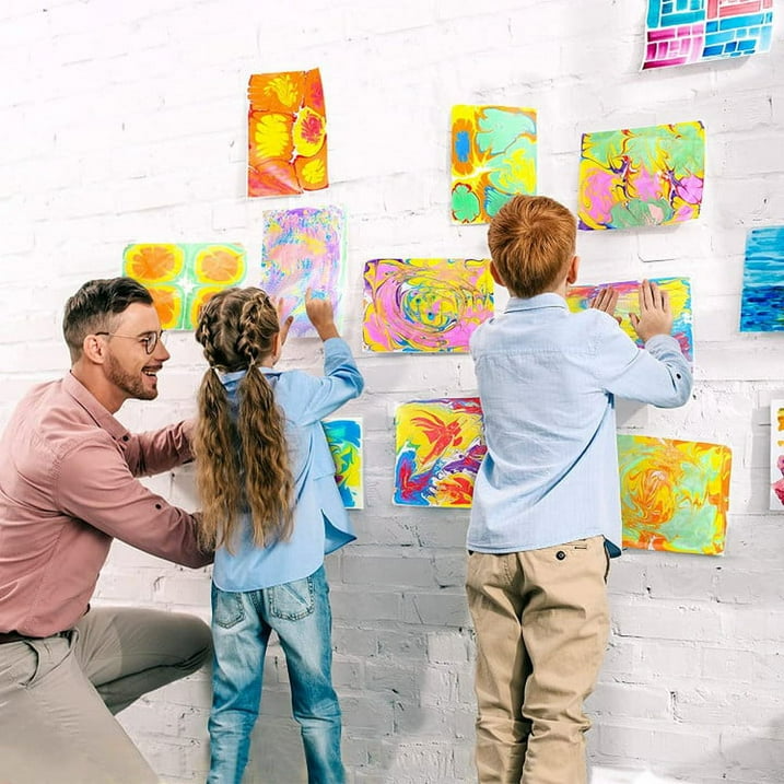 Kletshuts™ KidArt: Akvarell Marmor Barn Kunst Kreativ Lekesett