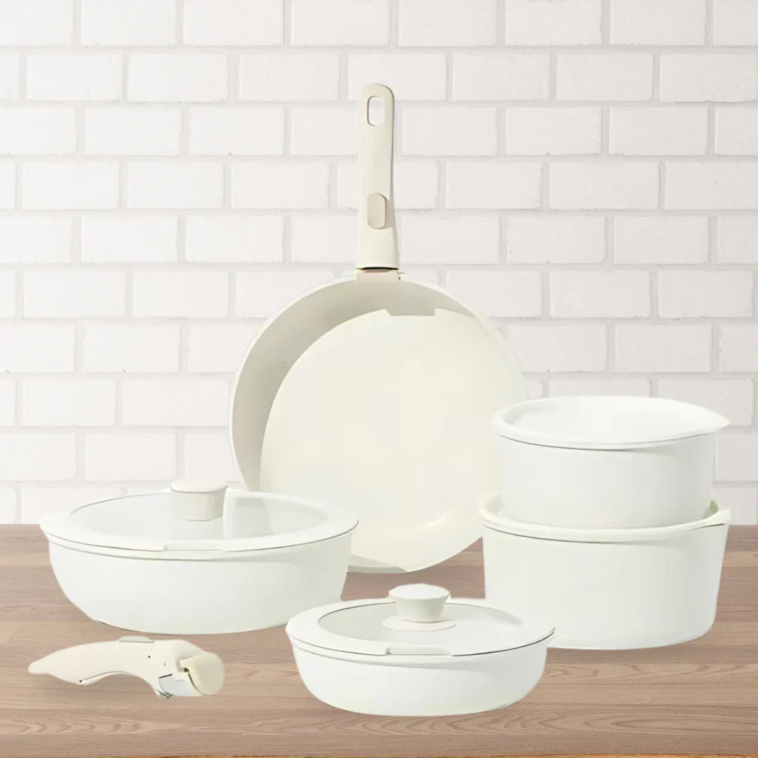 Globetrek° CeramicPans: Avtakbart Non-stick Stekepannesett
