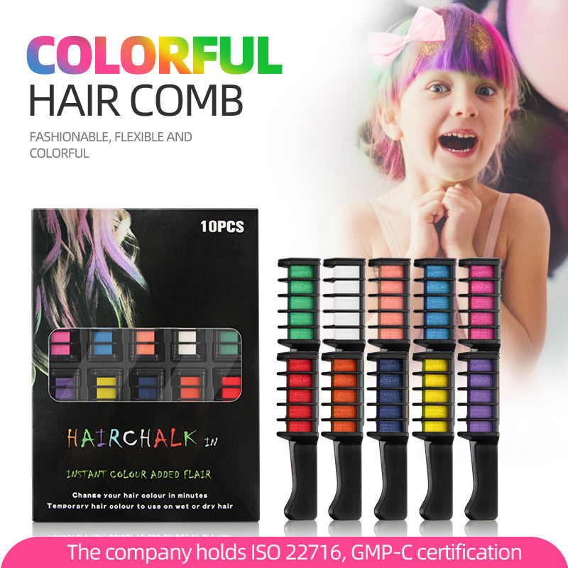 Rose® HairDye: Hårfarging Kam Fargeblyanter Vaskbart Midlertidig Fargesett
