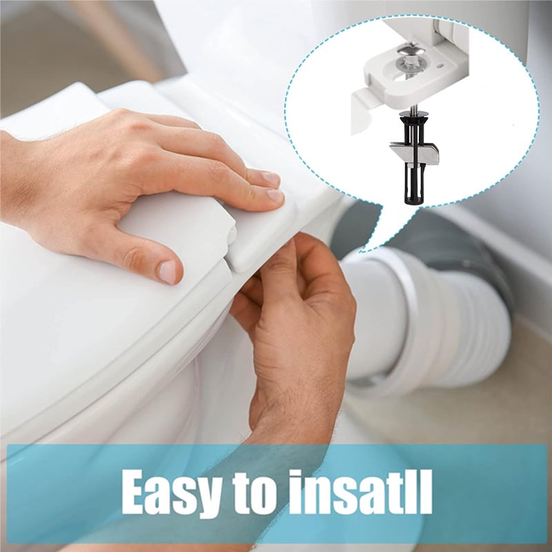 Globetrek° ToiletBolt 1+1 Sett GRATIS: Kraftig Toalettsete Låsebolt Og Skruesett