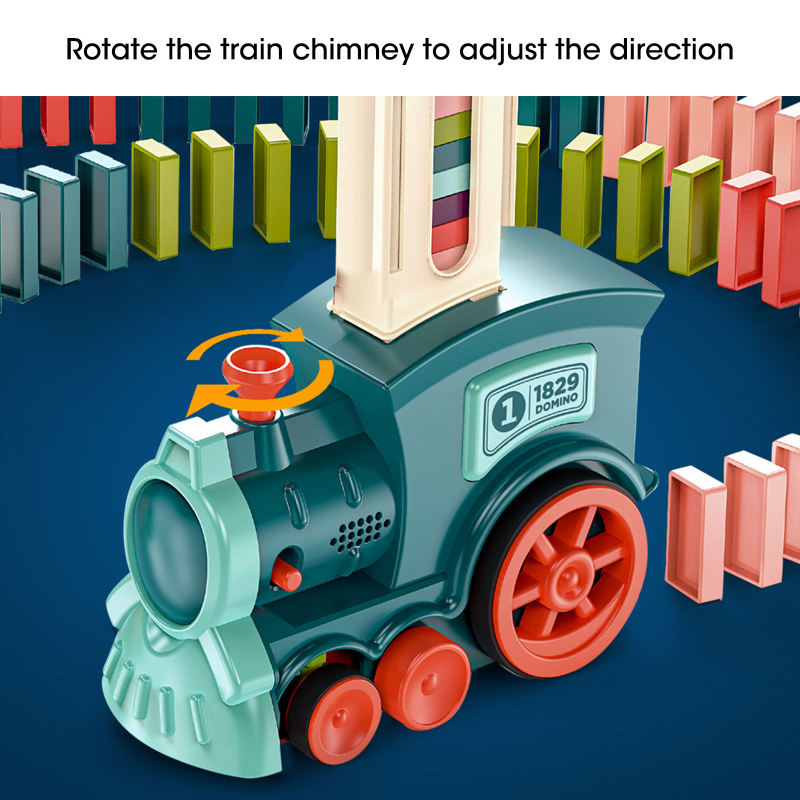 Kletshuts™ DominoTrain - Automatisk Dominolegging Togsett