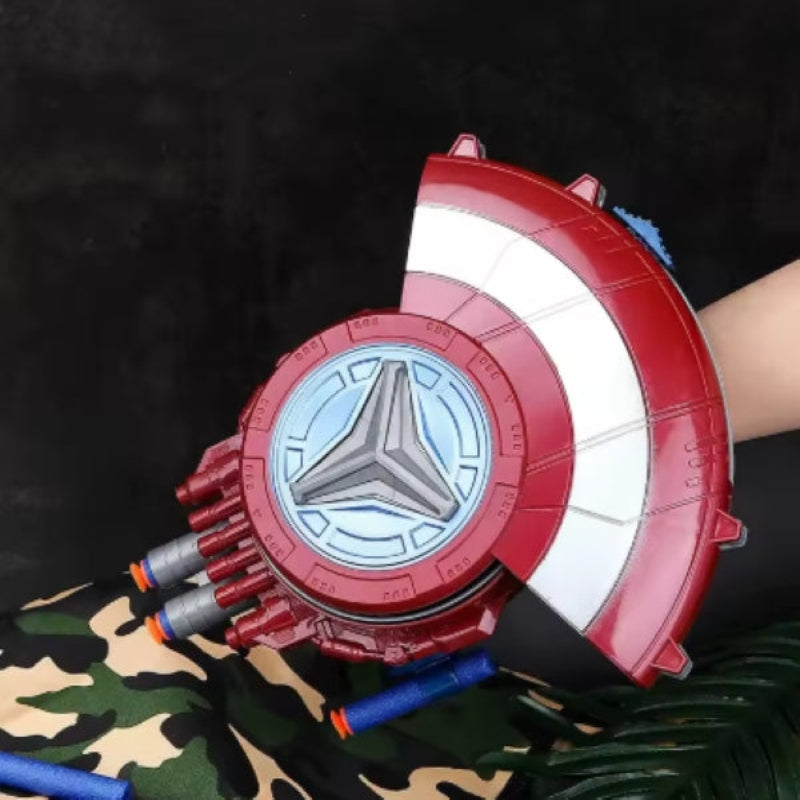 Kletshuts™ ShieldBlaster: Dart Skjold Launcher Hurtig Affyrings Håndledsmonteret Blaster Legetøj