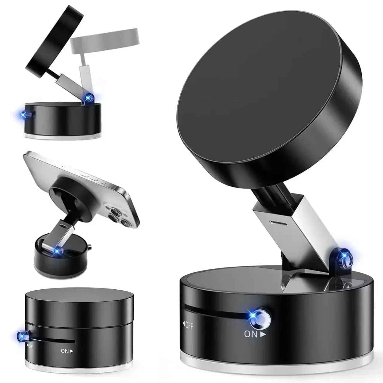 Holder360° MagnetHold 1+1 GRATIS: Multibruk Magnetisk og Justerbar Telefonholder