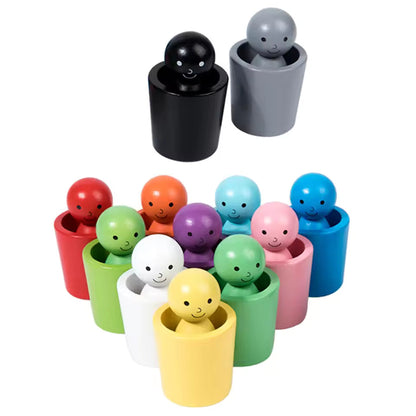 Kletshuts™ SortingCups: Pedagogisk Barn Fargelegging Sortering Koppene Og Figur Spill