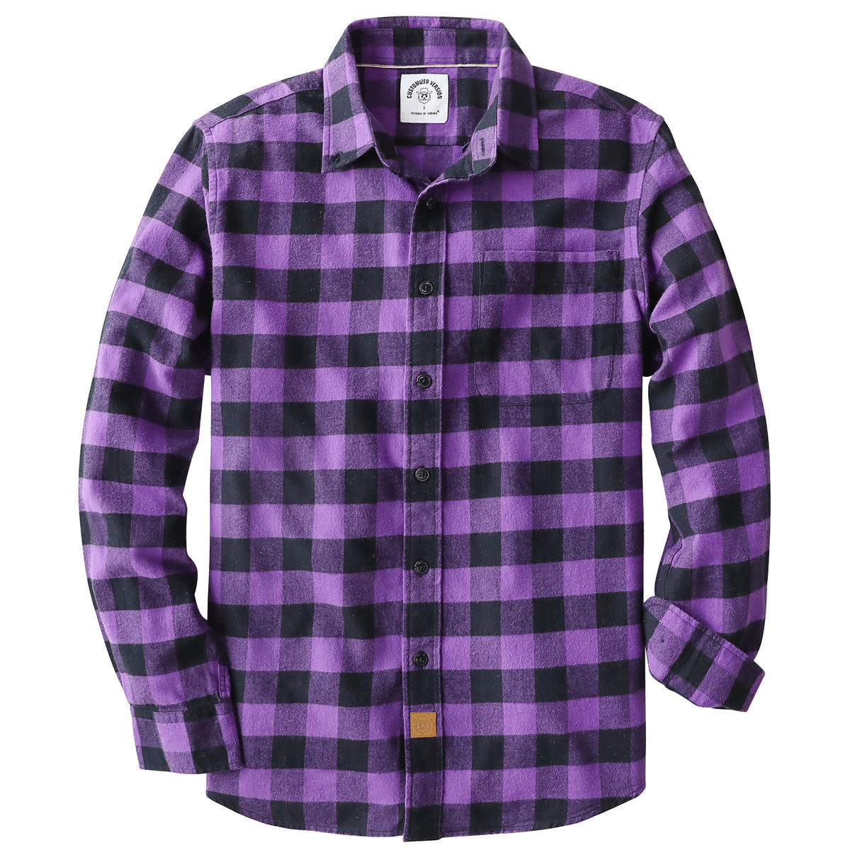 Icone™ CheckeredLongsleeves: Klassisk Afslappet Knap Ned Ternet Langærmet