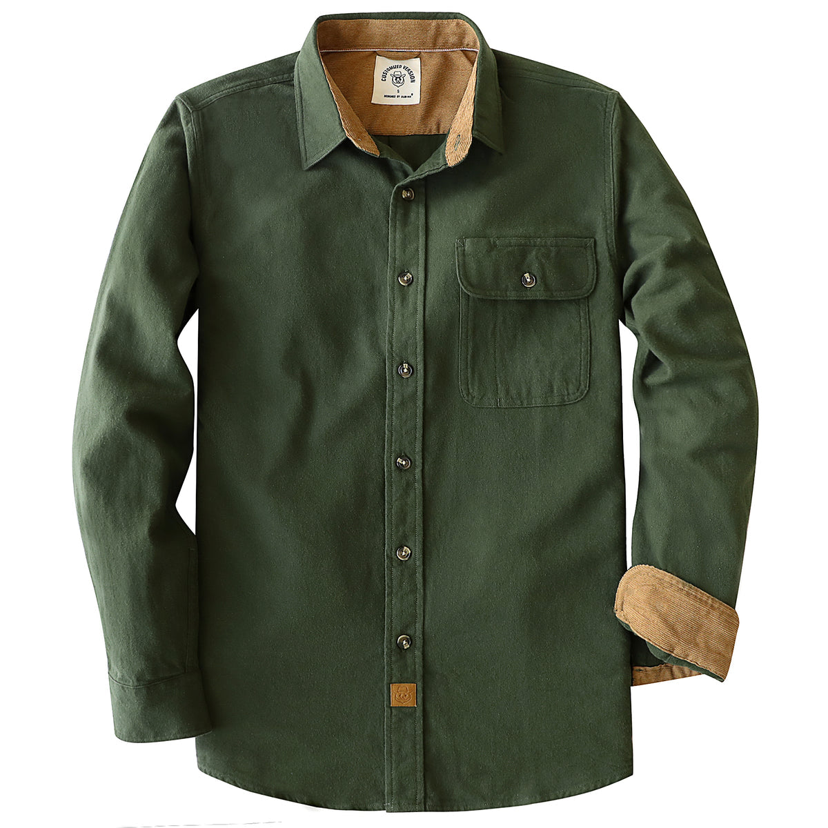 Icone™ CozyShirt: Mellemvægt Børstet Utility Lomme Hyggelig Skjorte