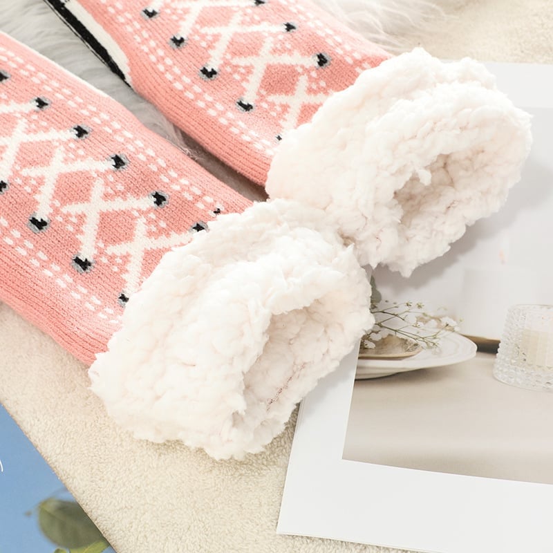 Happy™ HomeSocks: Fluffy Tykke Vinter Hjemmesokker