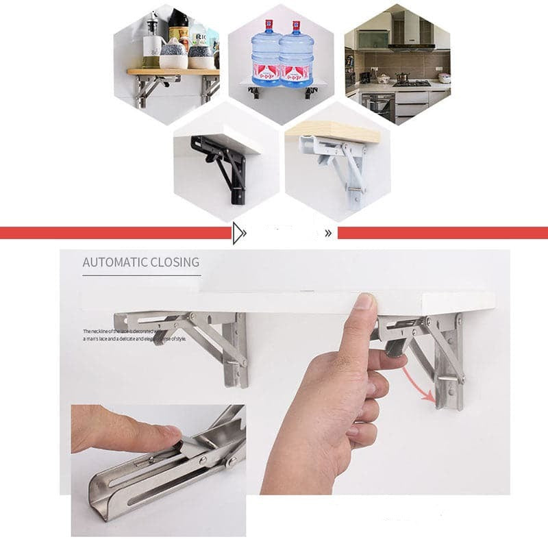 GlideHold® EasyFold 1+1 GRATIS: Sammenleggbar Hylleknekt