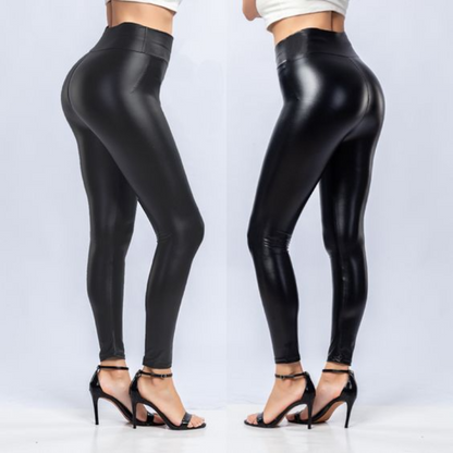 Icone™ TightLeggings 1+1 GRATIS: Sort Blank Høj Talje Tæt Leggings