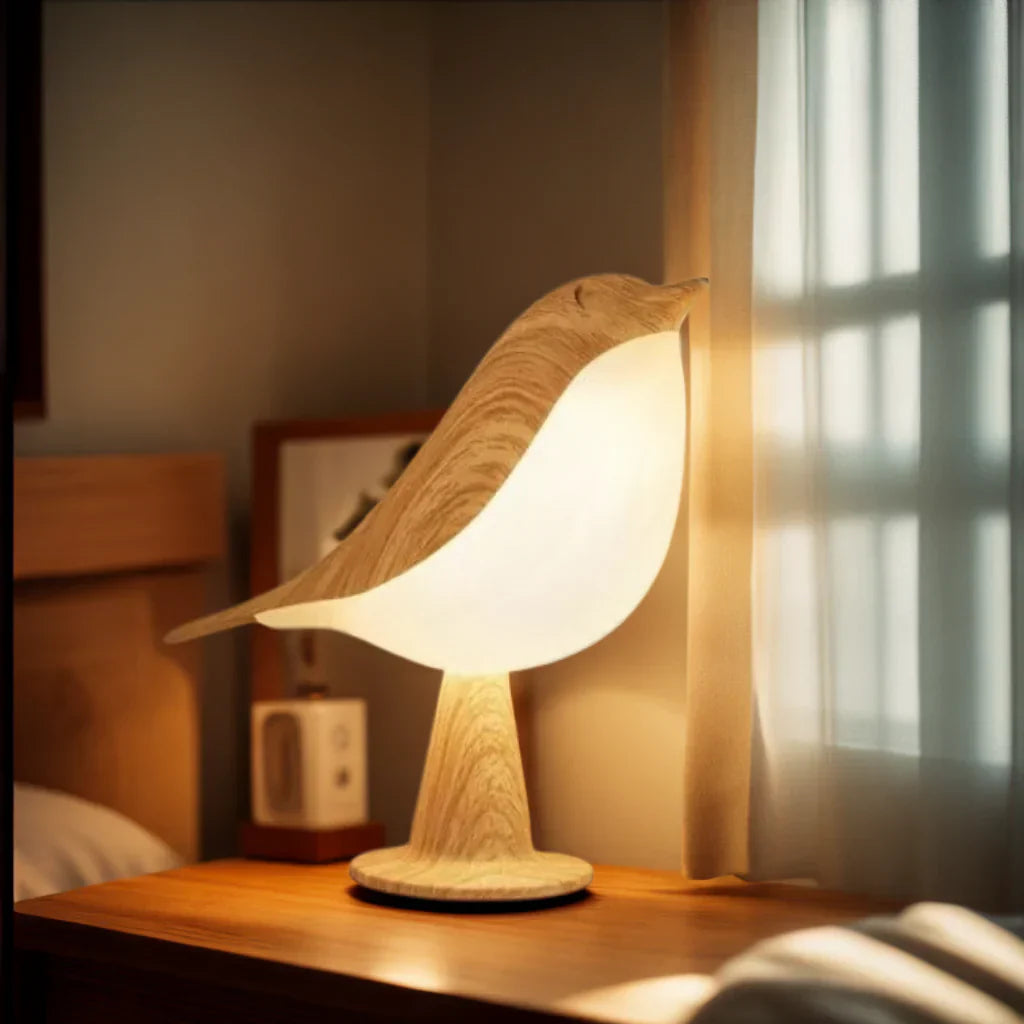 Ledsen™ BirdLamp - Bærbar Fjernbetjent LED Nattelys Sengekanten Fugl Lampe