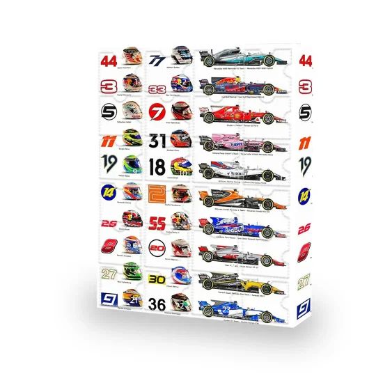 RacingCalendar - Formel 1 Racing Biler Adventskalender