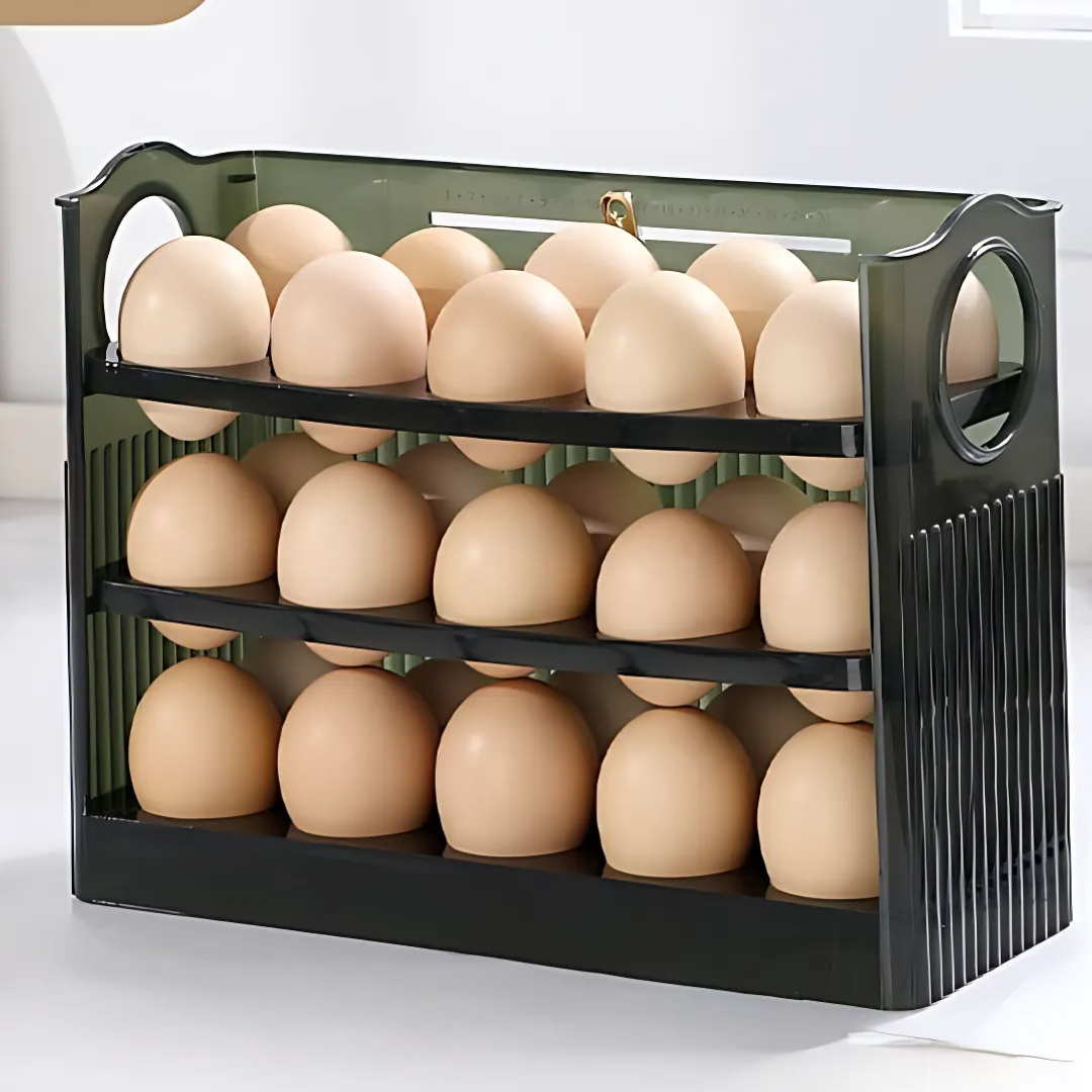 EggBox - Tre Lag Med Selvreturnering Boks For Oppbevaring Av Egg