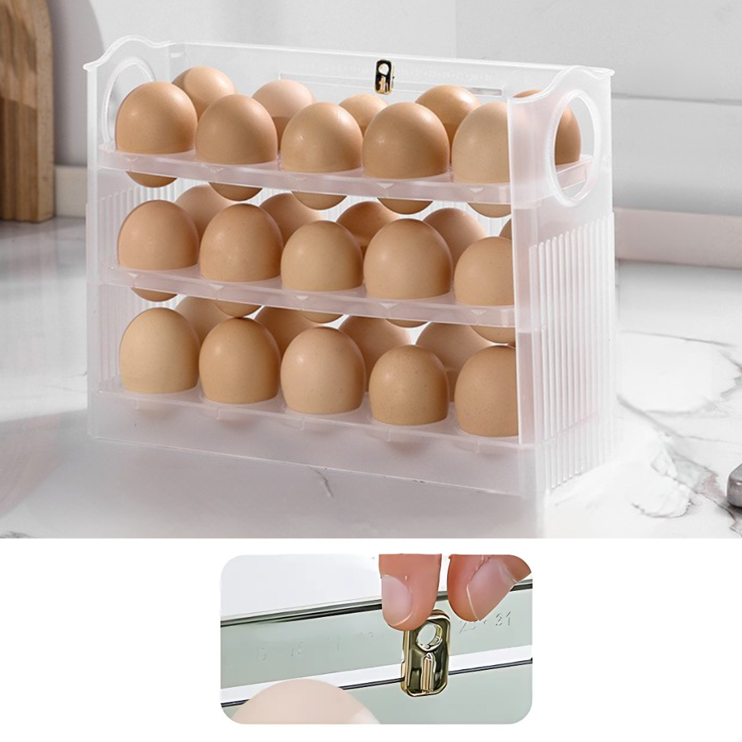 EggBox - Tre Lag Med Selvreturnering Boks For Oppbevaring Av Egg
