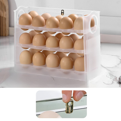 EggBox - Tre Lag Med Selvreturnering Boks For Oppbevaring Av Egg