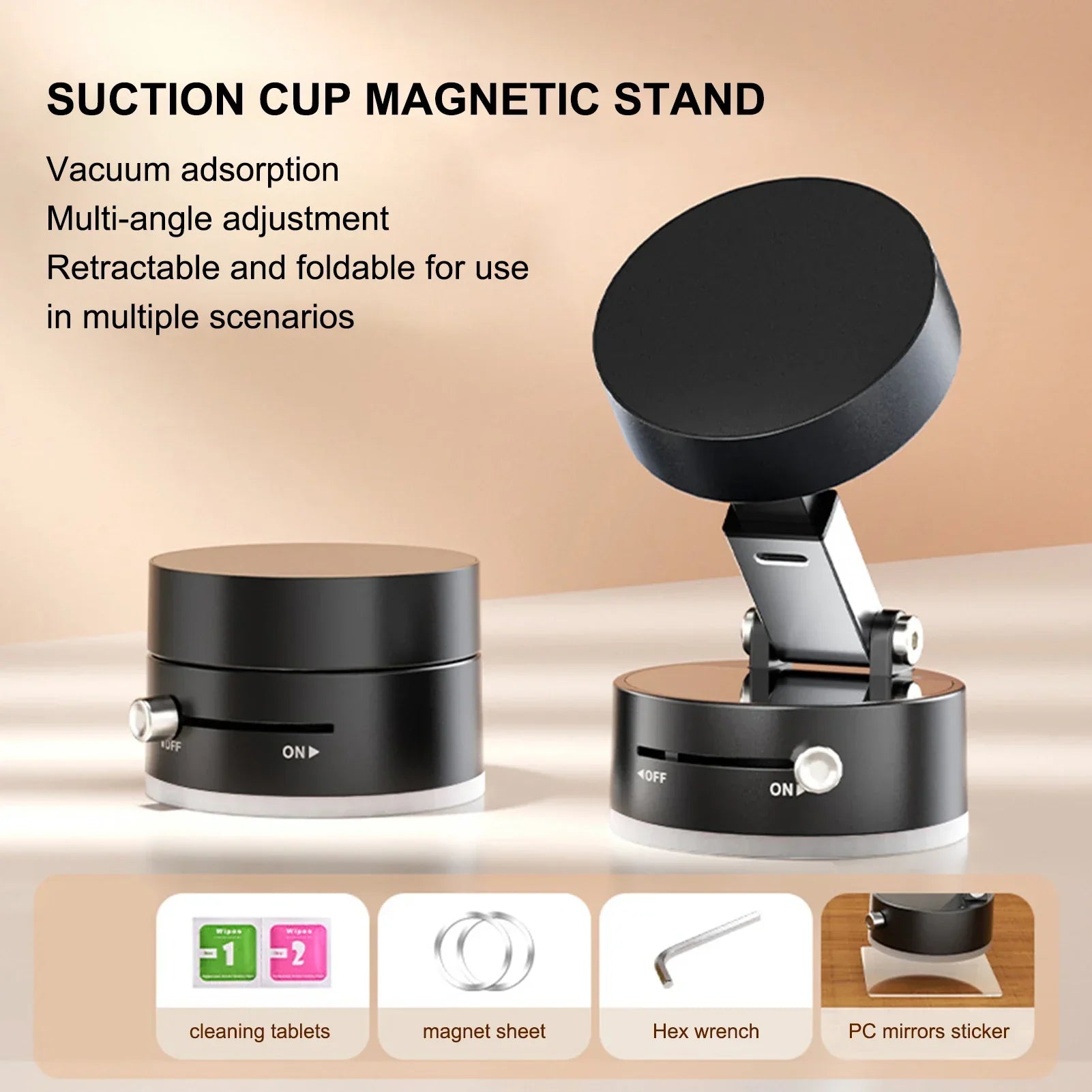 Holder360° MagnetHold 1+1 GRATIS: Multibruk Magnetisk og Justerbar Telefonholder