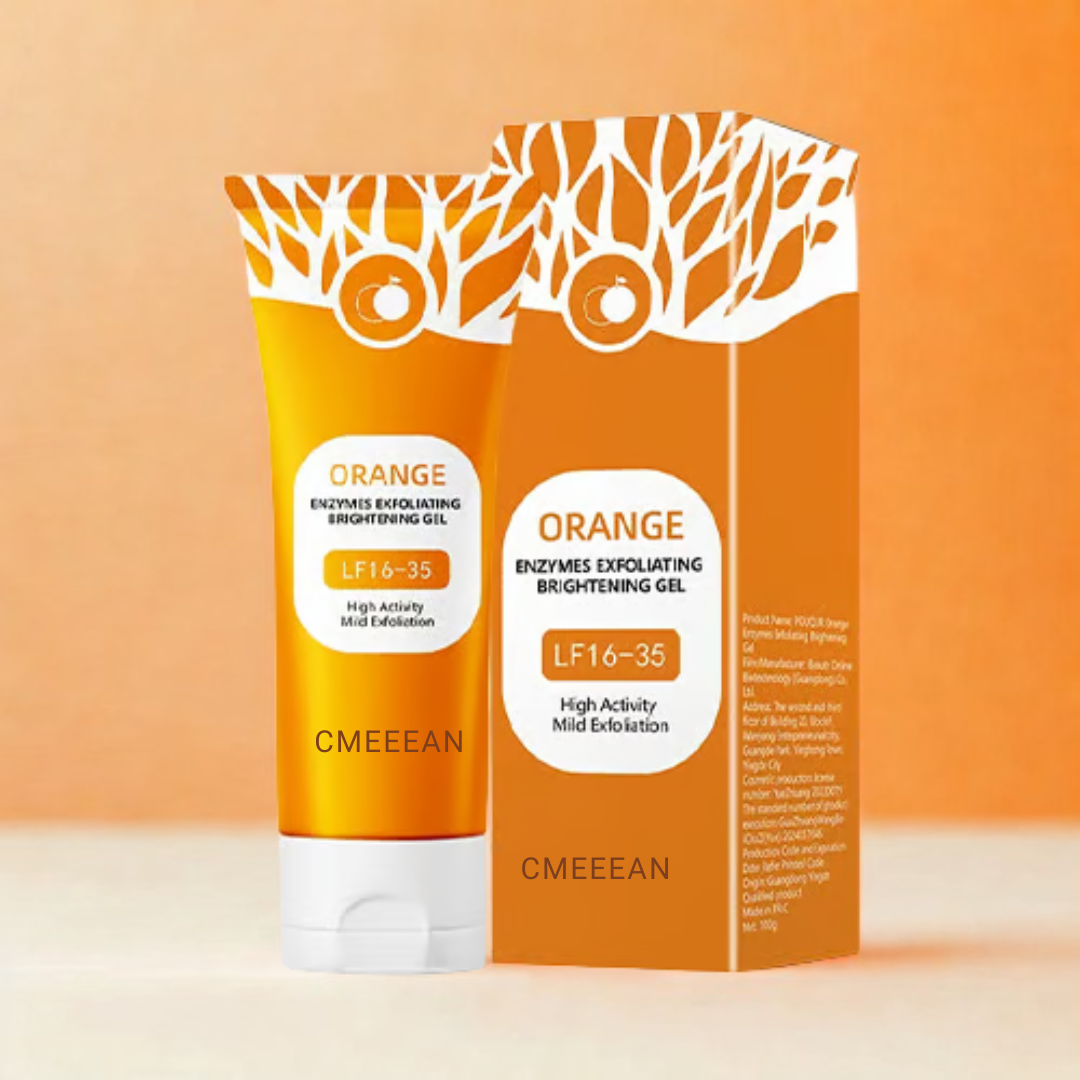 ExfoliatingGel 1+1 GRATIS: Oransje Eksfolierende Gel Mild Død Hud Fjerner