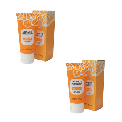 ExfoliatingGel 1+1 GRATIS: Oransje Eksfolierende Gel Mild Død Hud Fjerner