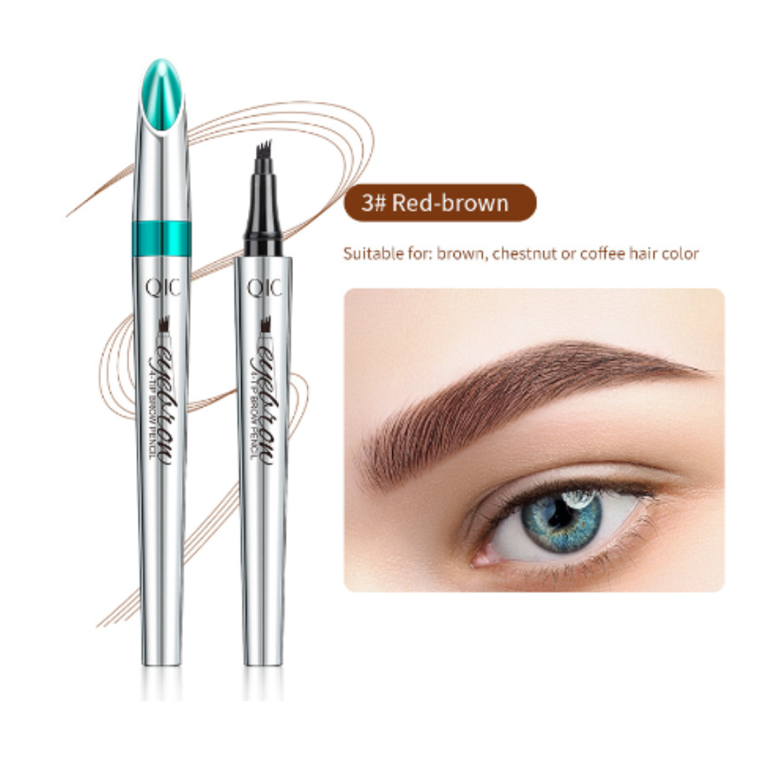 EyebrowPen 1+1 GRATIS: 3D Vannfast Mikroblading Øyenbrynspenn