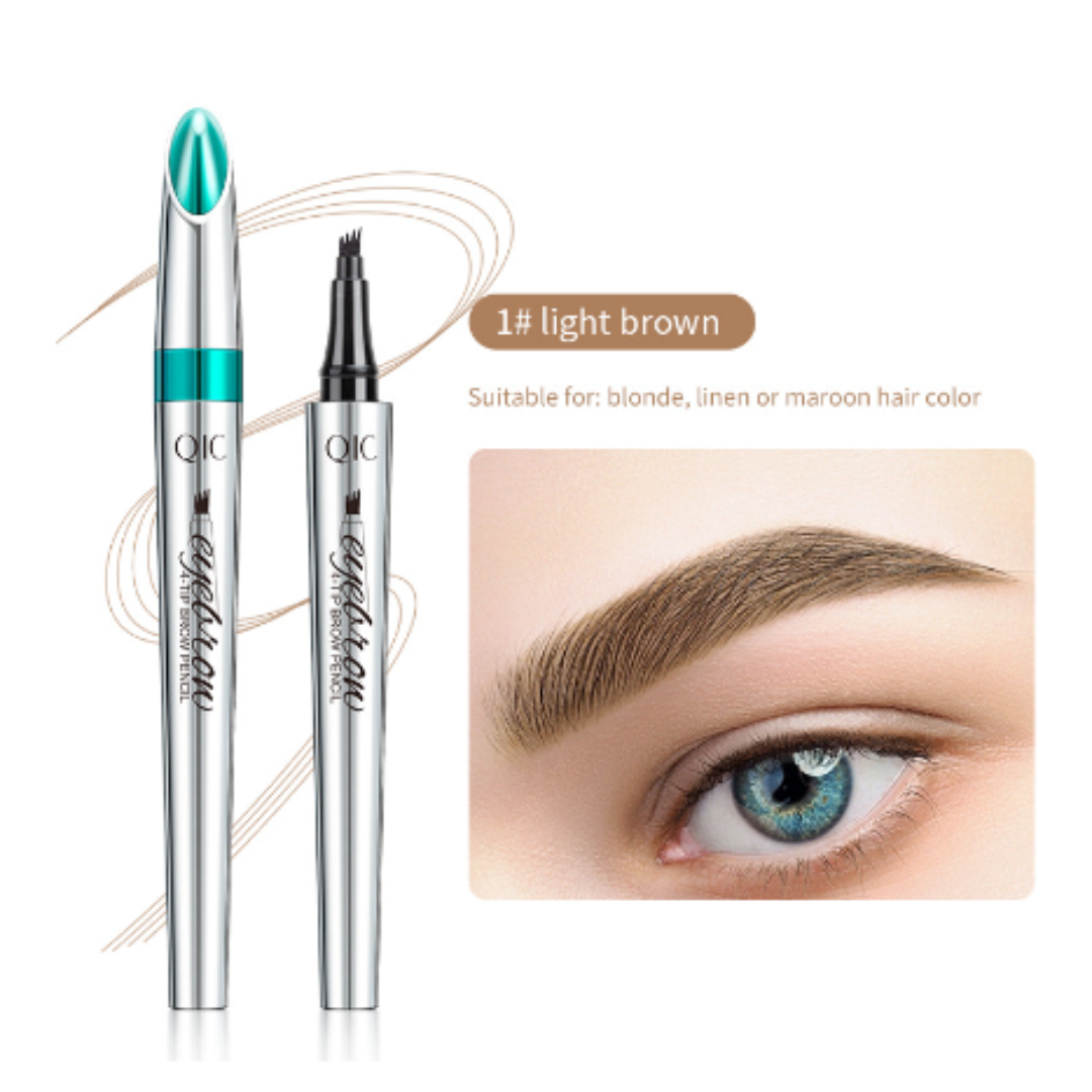 EyebrowPen 1+1 GRATIS: 3D Vannfast Mikroblading Øyenbrynspenn