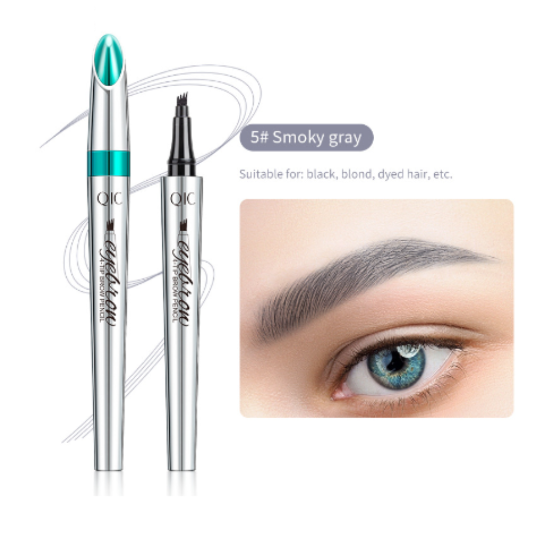 EyebrowPen 1+1 GRATIS: 3D Vannfast Mikroblading Øyenbrynspenn
