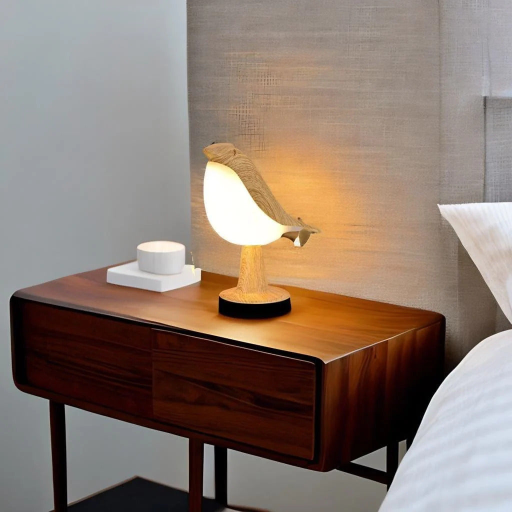 Ledsen™ BirdLamp - Bærbar Fjernbetjent LED Nattelys Sengekanten Fugl Lampe