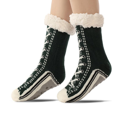 Happy™ HomeSocks: Fluffy Tykke Vinter Hjemmesokker