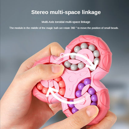 Kletshuts™ SensoryToy - 2 i 1 Rubiks terning / Magisk Bønne Gyro Fidget Spinner