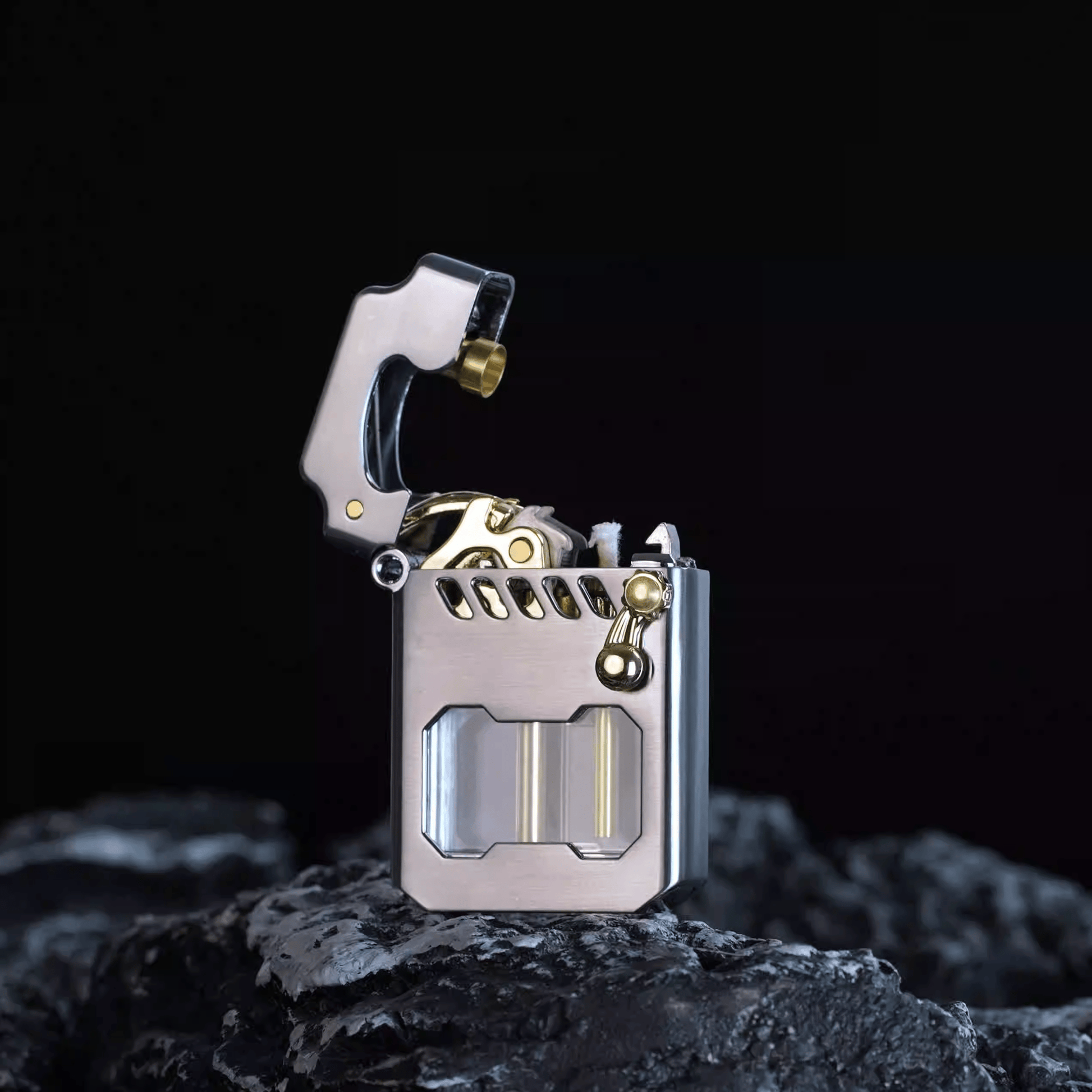 PowerLighter - Kraftig, Moderne Design, Vindtett Metall Lighter