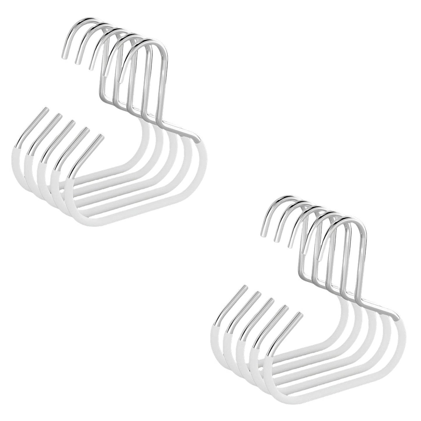 GlideHold® ClosetRing 10+10 GRATIS: Åpen Ring Plassbesparende Skaphenger