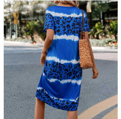 Icone™ LeopardDress: Dame Leopardprint Kjole