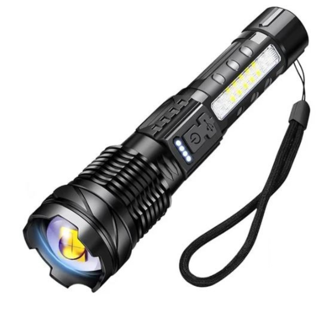 SuperFlashlight 1+1 GRATIS - Multifunksjonell Oppladbar Lommelykt