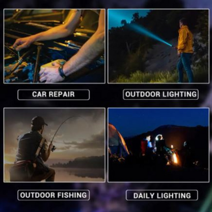 SuperFlashlight 1+1 GRATIS - Multifunksjonell Oppladbar Lommelykt