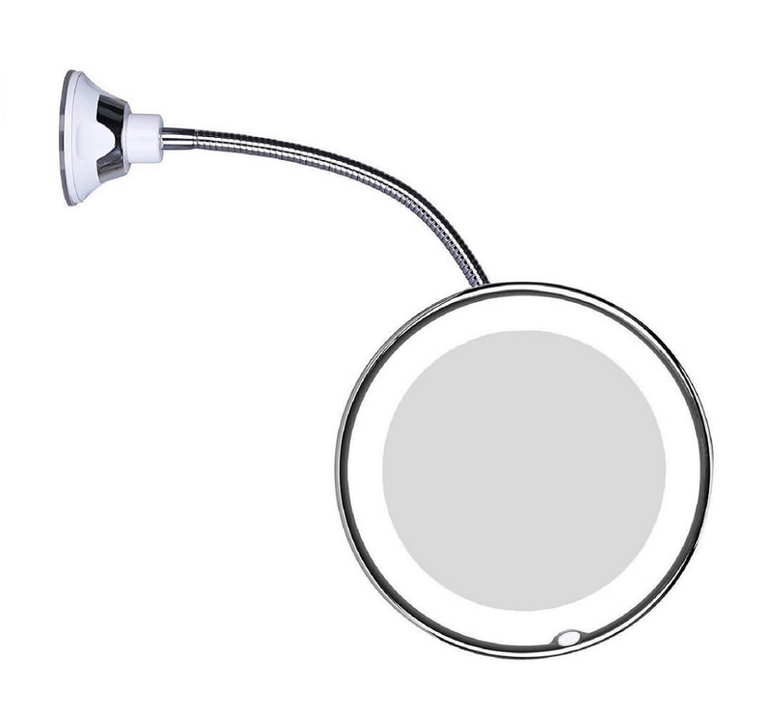 UltiFurni® FlexibleMirror - LED-Speil Med Svanehalsforstørrelse