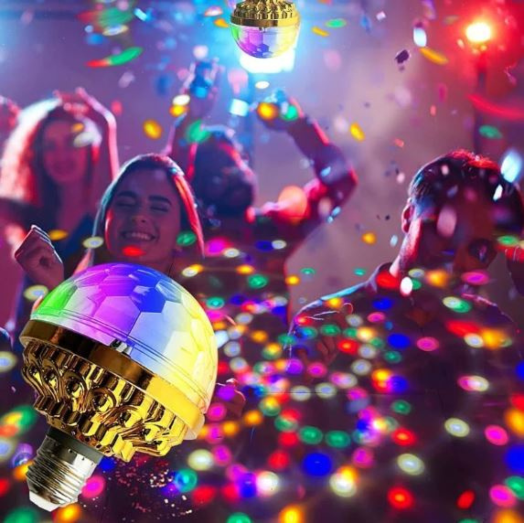 Ledsen™ DiscoBall 1+1 GRATIS: Fargerik Roterende LED-Lyskule til Disco