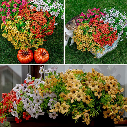 Globetrek° ArtificialFlowers 1+1 GRATIS: Utendørs og Innendørs Kunstige Blomster Planter