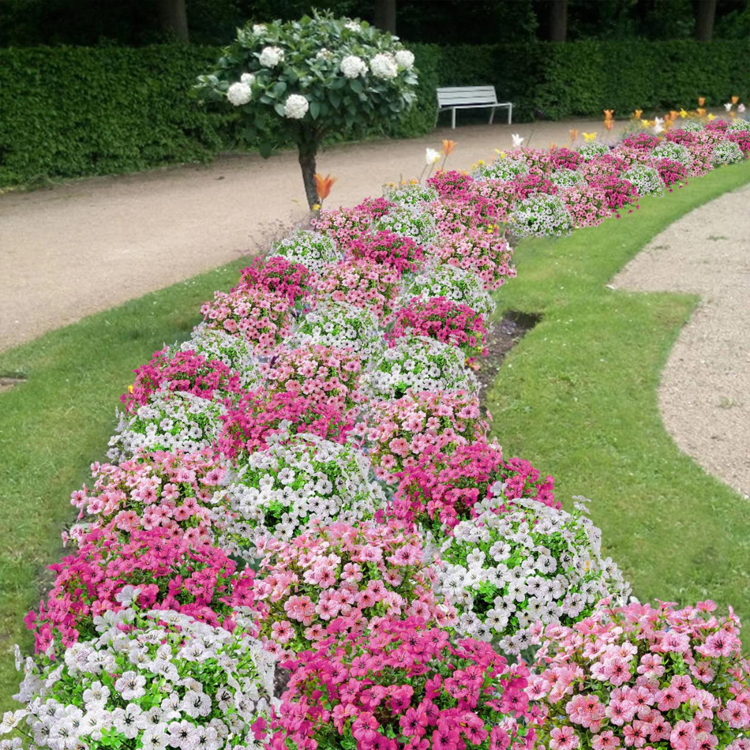 Globetrek° ArtificialFlowers 1+1 GRATIS: Utendørs og Innendørs Kunstige Blomster Planter