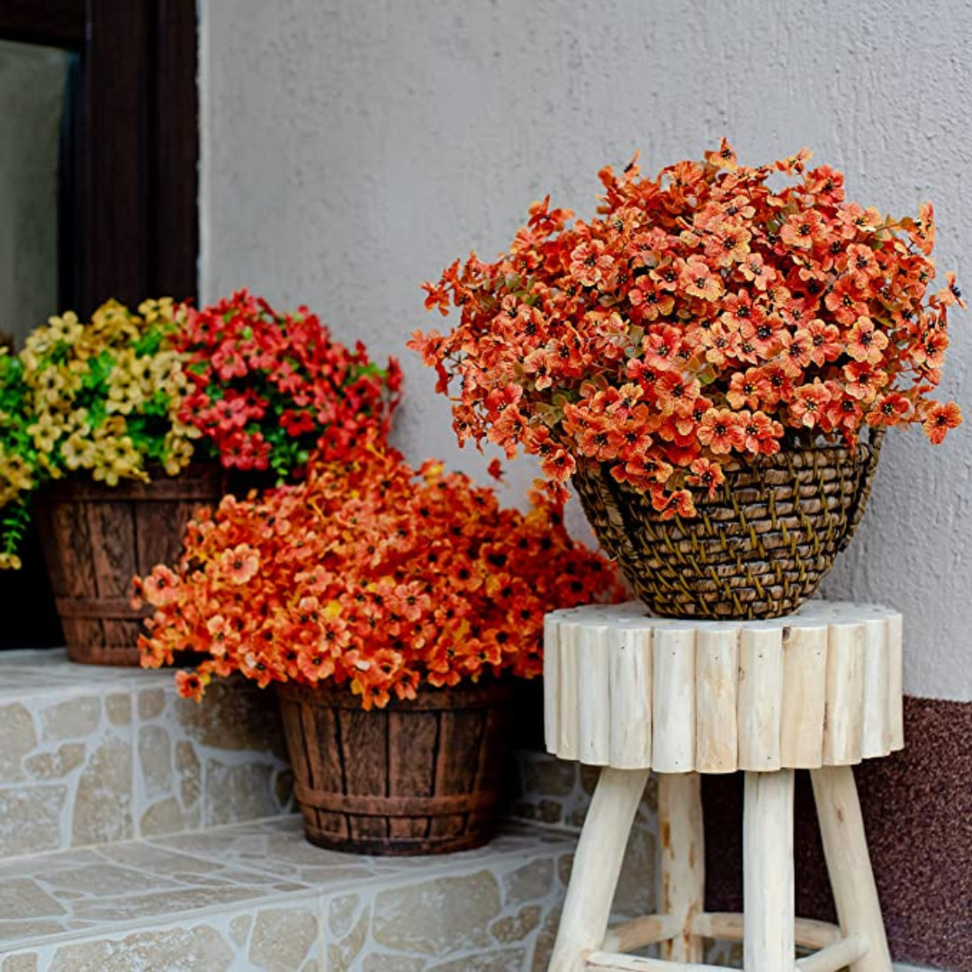 Globetrek° ArtificialFlowers 1+1 GRATIS: Utendørs og Innendørs Kunstige Blomster Planter