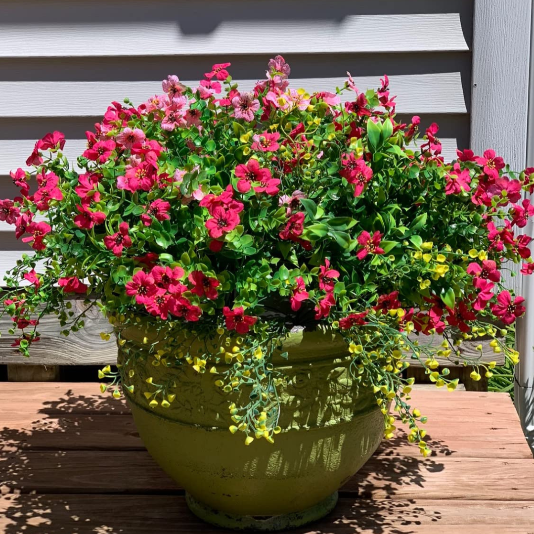 Globetrek° ArtificialFlowers 1+1 GRATIS: Utendørs og Innendørs Kunstige Blomster Planter