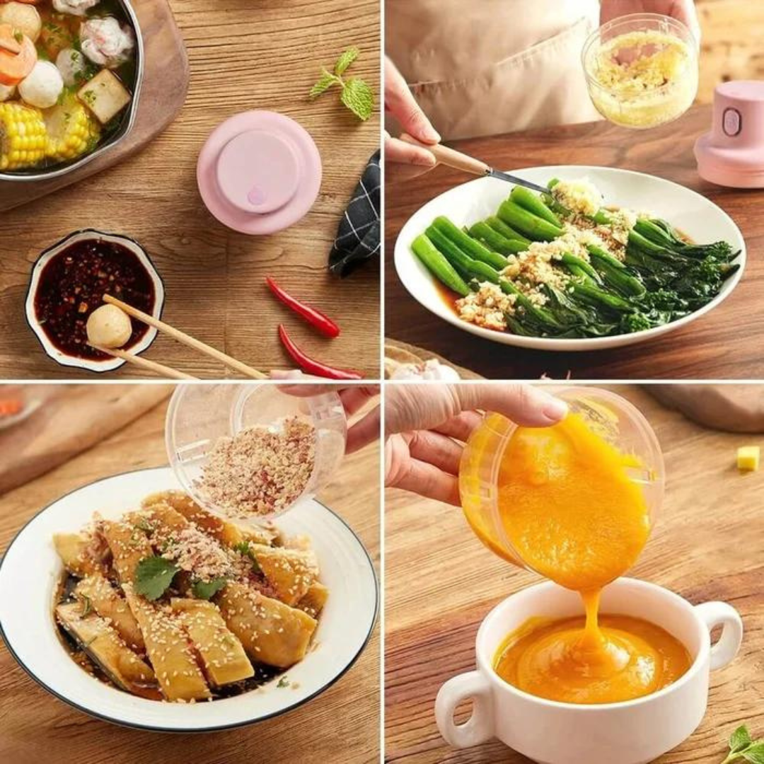 Globetrek° FoodChopper: Trådløs Mini-Mathakker