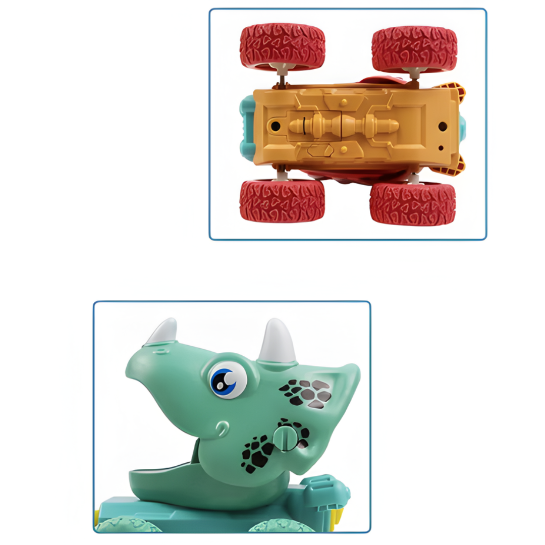Kletshuts™ DinosaurToy: Morsomt og enkelt trekk-tilbake-design dinosaurbil-leketøy