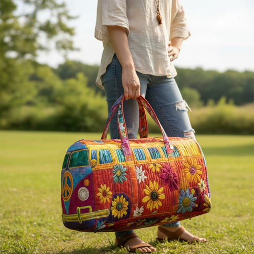 Icone™ DuffleBag: Levende Hippie Stil Multifunktionel Rejse Duffletaske
