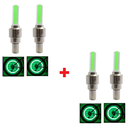 Ledsen™ ValveLights 1+1 GRATIS: LED Dækventilkapper Natridt Hjullys