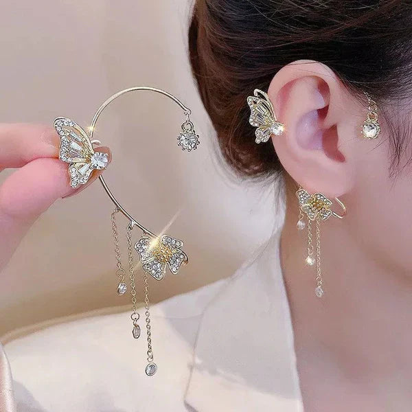 Jewelance™ EarCuffs 1+1 GRATIS: Luksus Mote Sommerfugl Zircon Dusk Øre Mansjetter