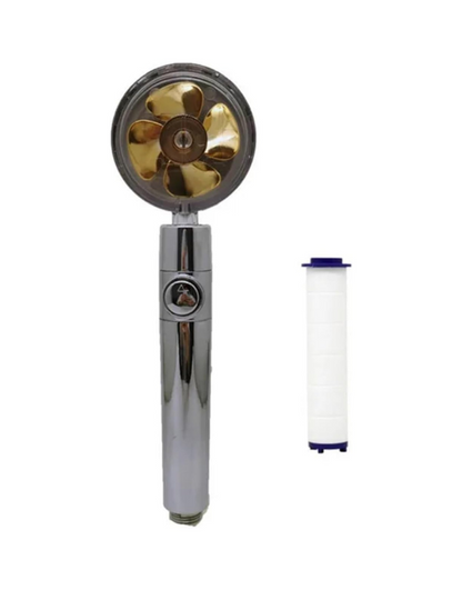 Borhe® SpinShower: 360° Roterende Høytrykks Dusjhode