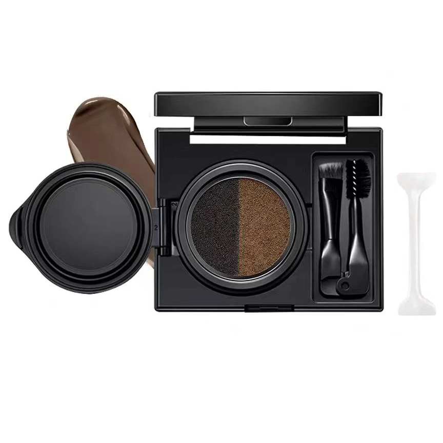 EyeStamp 1+1 GRATIS - Dobbeltfarget Eyeliner Og Øyenbrynskrem Stempelsett