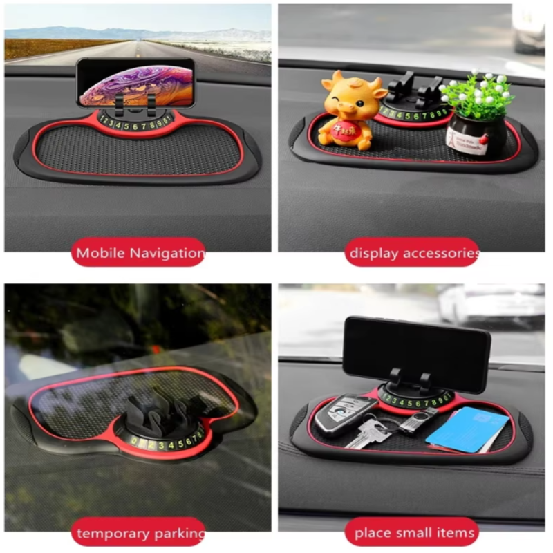 Holder360° PhoneMat 1+1 GRATIS: Multifunksjonell Sklisikker Dashbord Telefonmatte